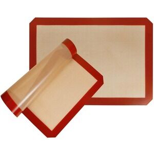 Baking Mat Non-Stick Silicone , Premium Food Safe - Pack of‎ 4